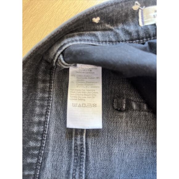 NWT Madewell Mid-Rise Stovepipe Jeans Women Size 29 Armand Wash Black Gray NR514 - Picture 8 of 10